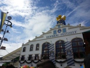 Hofbrau beer tent in Oktoberfest