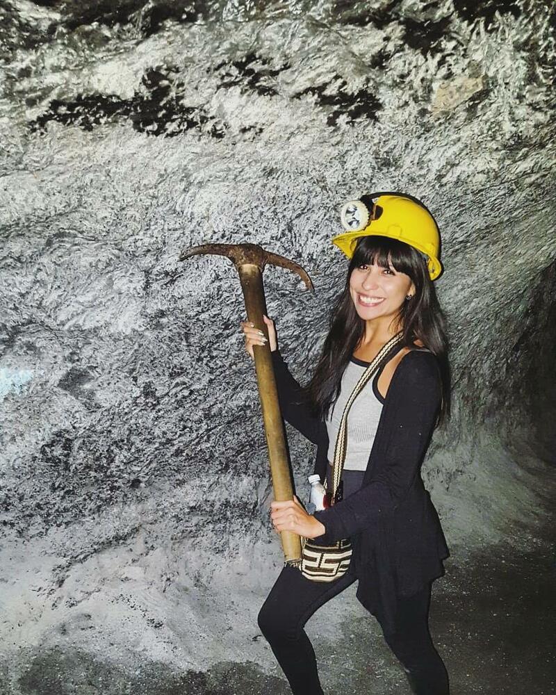 Mining inside Zipaquira salt cathedral and mine