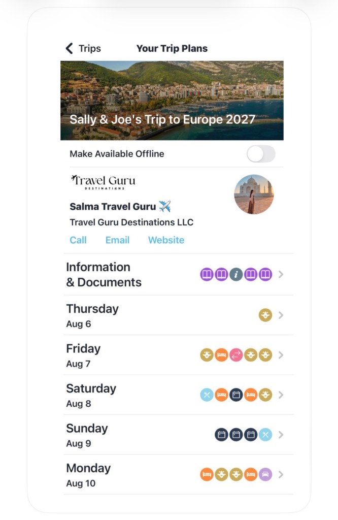 Trip Plans App